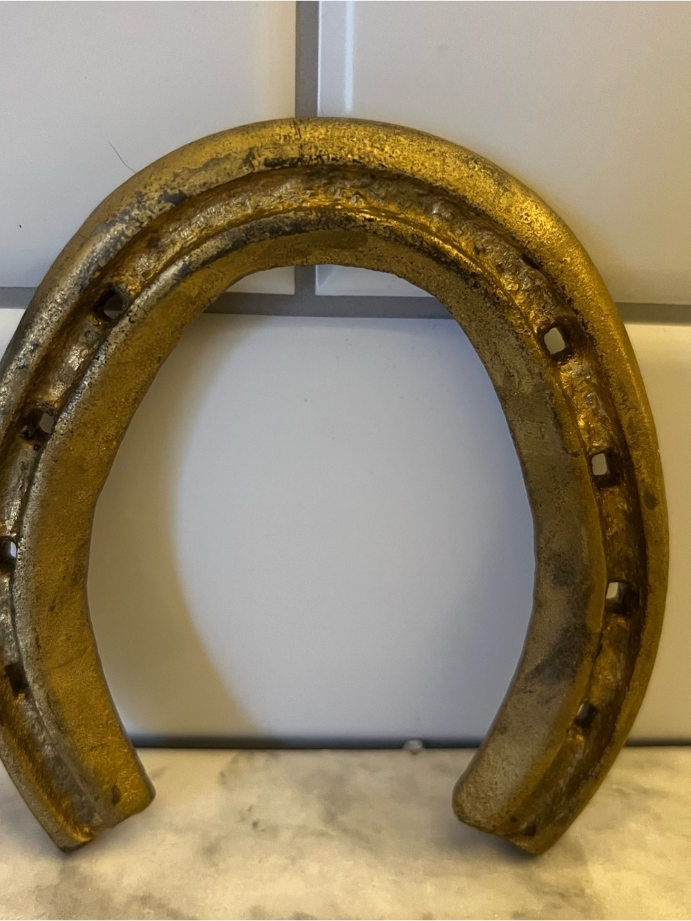 Vintage Lucky Horseshoe Real Used Cast Iron Horse Shoe